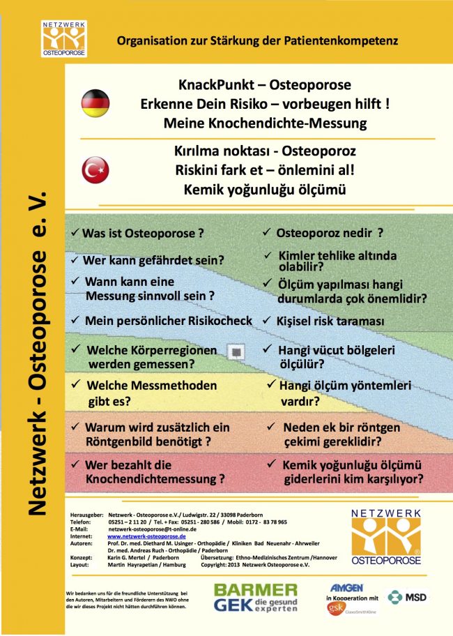 Erste Seite der Broschuere