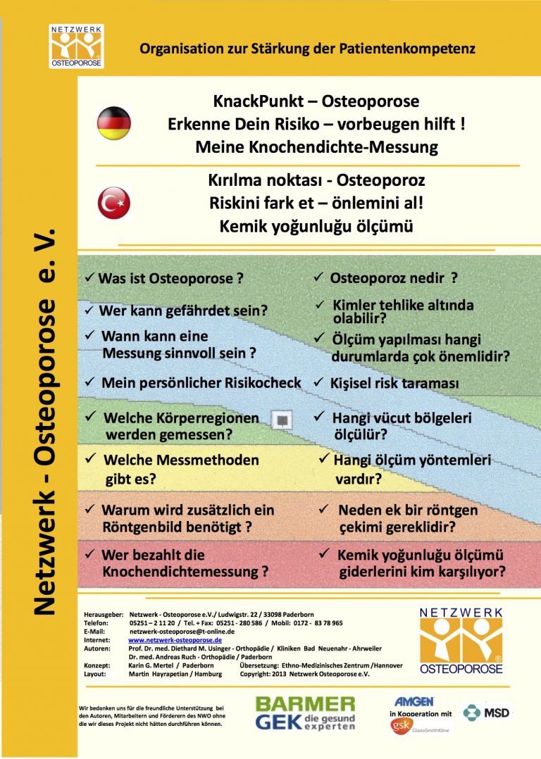 Erste Seite der Broschuere