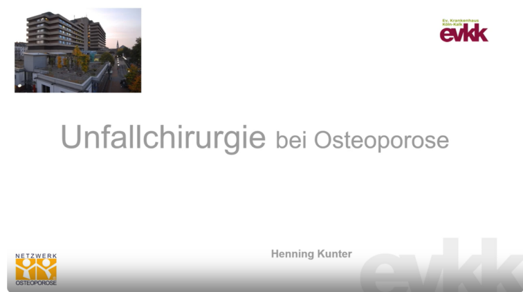 Startbild Film Unfallchirugie bei Osteoporose